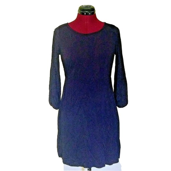 Boden Womens Lucie Tunic Size 8 Petite  Blue  3/4 Sleeve - Picture 1 of 6